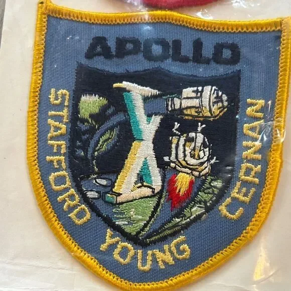 Kennedy Spaceport 🚀 🌎 USA 🇺🇸 Apollo Mission Patches NASA Made in USA 🇺🇸 RARE 80s